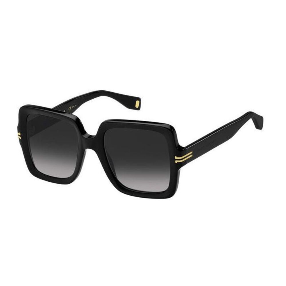 Marc Jacobs Sunglasses Square Full Rim, Black Frame and Grey Gradient Lens